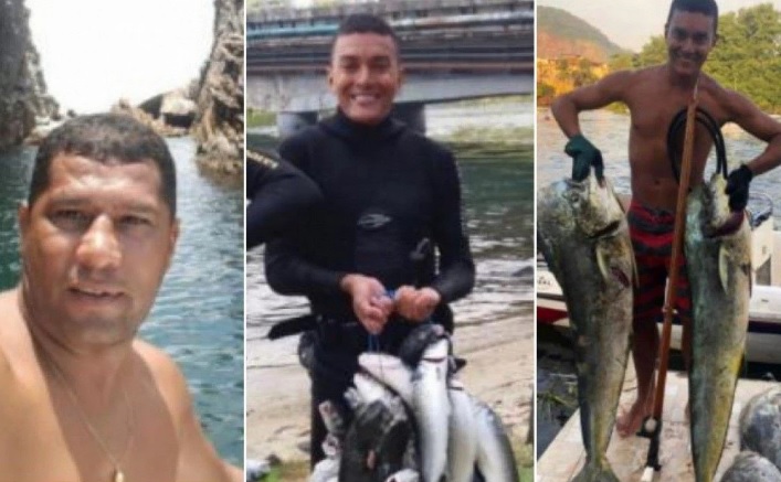 Everaldo Rodrigues, conhecido como Cica, Marcelo Silva e Pablo Henrique saíram para pescar, por volta das 4h da última quarta-feira/Reprodução/Redes sociais