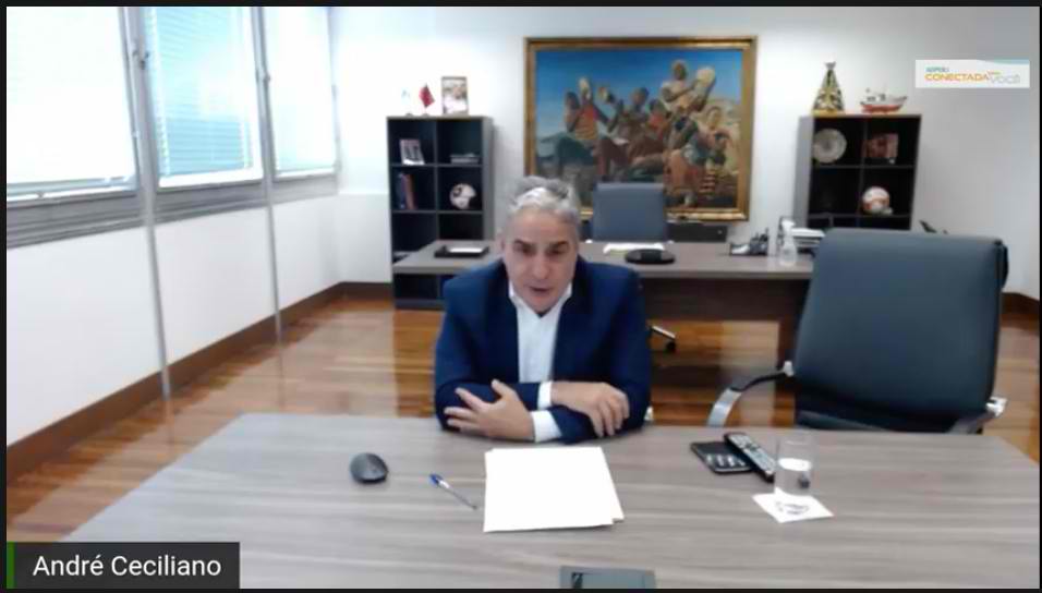 Deputado André Ceciliano, presidente da Casa, participa de roda de conversas/Divulgação