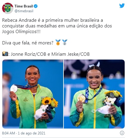 Rebeca Andrade conquista ouro para o Brasil na ginástica artística em Tóquio - Jornal hora H