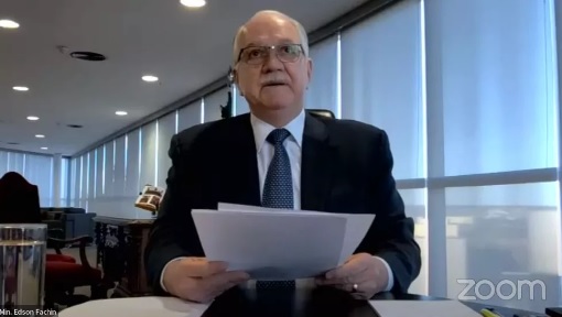 Ministro Edson Fachin criticou declarações feitas pelo presidente Bolsonaro/OAB/Reprodução